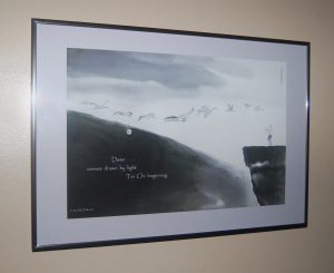 Dawn… - cranes drawn by light - Tai Chi beginning 4
